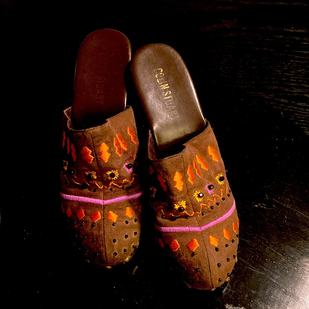 Colin Stuart Mule Clogs size 7 1/2 4”heel